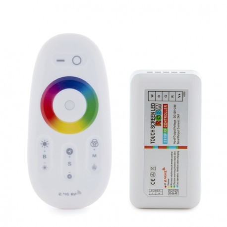 Controlador tactil + mando tira Led 5050 RGB+W