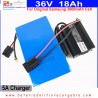 Batería Li-Ion 36v 18ah recargable