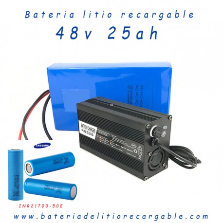 Bateria litio recargable 48v 25ah Samsung