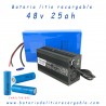 Bateria litio recargable 48v 25ah Samsung