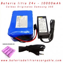 Bateria Li-ion recargable 24v - 10000mAh