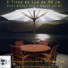 Kit Led estanco con Bateria de Litio para terrazas