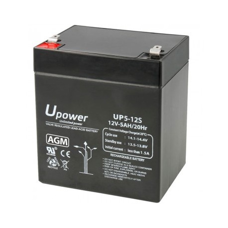Bateria AGM Upower 12v 5ah