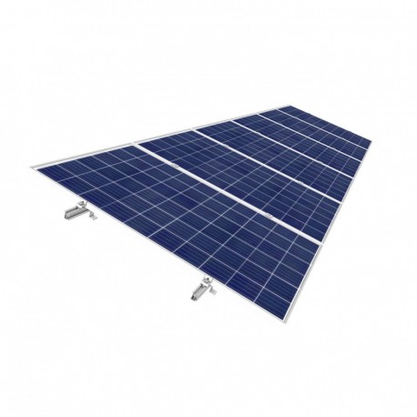 Estructura plana para paneles solares
