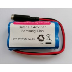 Pack bateria Litio 7,4v 2600mAh