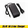 Cargador 24v 5A bateria litio con proteccion