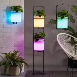 Lámpara colgante Exterior LED Macetero 24cm RGBW