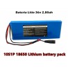Pack bateria litio 36v 2,80A