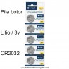 Pila de boton Litio Platinet CR2032 3v