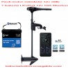 Pack motor Minnkota 12v 30lb + bateria LiFePo4 12v 50A Bluetooth