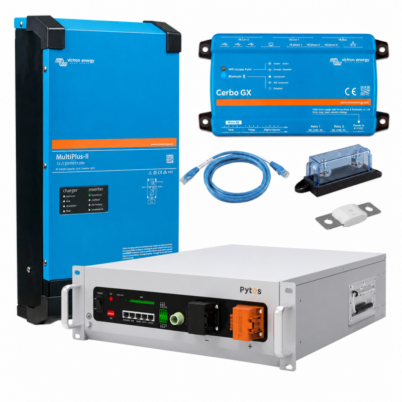 Kit Solar Aislada Victron MultiPlus-II 48/5000 + Cerbo GX + Pytes V5
