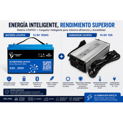 Pack bateria LiFePO4 12.8V...