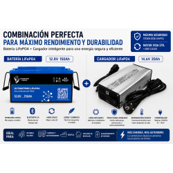 Pack Batería LiFePO4 12.8V...