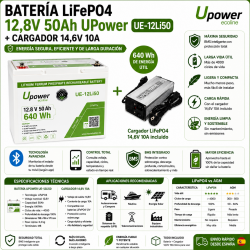 Pack Batería LiFePO4 12,8V...