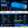 Batería Li-ion Samsung 21700 3,7V 4900mAh 10A Original