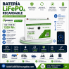 Bateria LiFePo4 12v 100ah Upower