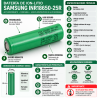 Samsung INR18650-25R 3,7V 2500mAh 20A – Alta descarga