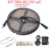 Kit Tira Led 5050 Blanco Frio + transformador + controlador