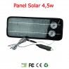 Panel Solar 4,5w para dispositivos 12v Sondas de Pesca, Tiras de Led