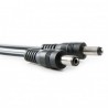 Conector DC Hembra a 2 x DC Macho