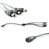 Conector DC Hembra a 3 x DC Macho