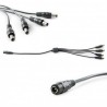 Conector DC Hembra a 4 x DC Macho