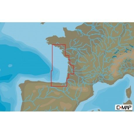 Cartografia C-MAP MAX-N+ LOCAL SANTANDER TO BRIGNEAU West European Coasts
