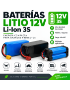 Baterías 12V de Litio Recargables – Packs Li-Ion 3S