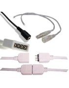 Conectores tiras Led 12v - 24v DC